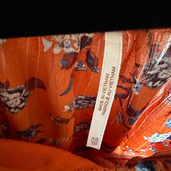 NWT Free People crop blouse with long sheer sleeves - Picture 4 of 6